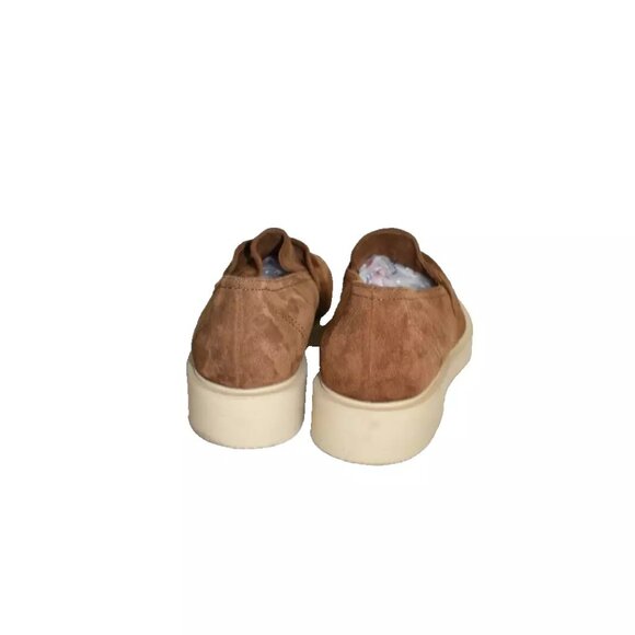 $480 Paul Green Sadie Loafer PLATFORM SLIP ON SHOES TOFFEE SUEDE 7 US (TD10)